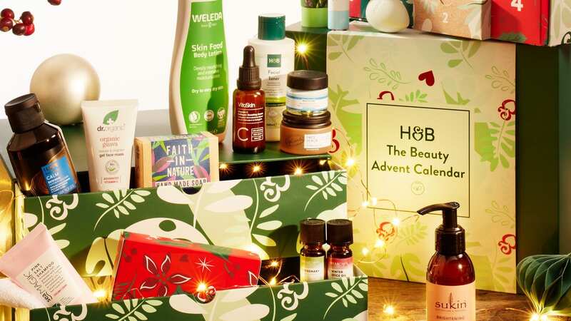 A sneak peek inside the Holland and Barrett beauty advent calendar 2023 (Image: Holland and Barrett)