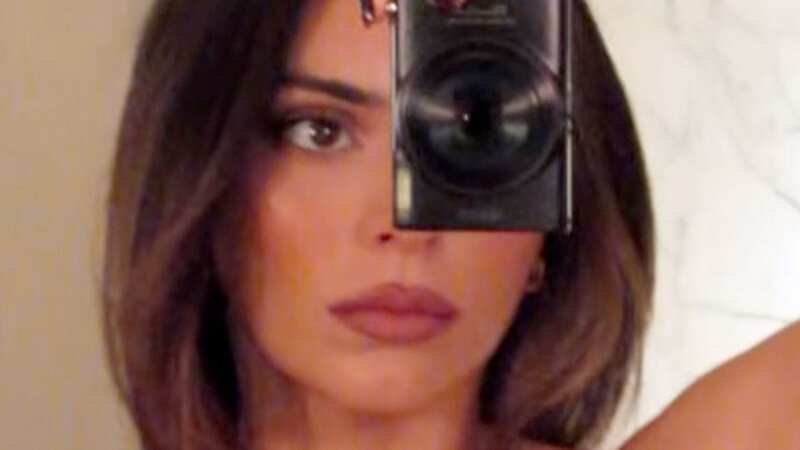 Kendall Jenner goes topless and pouts after night with boyfriend Bad Bunny