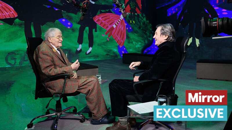 Hockney and Melvyn Bragg (Image: Justin Sutcliffe)