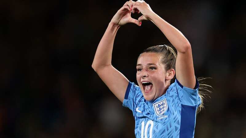 Ella Toone celebrates after scoring her team