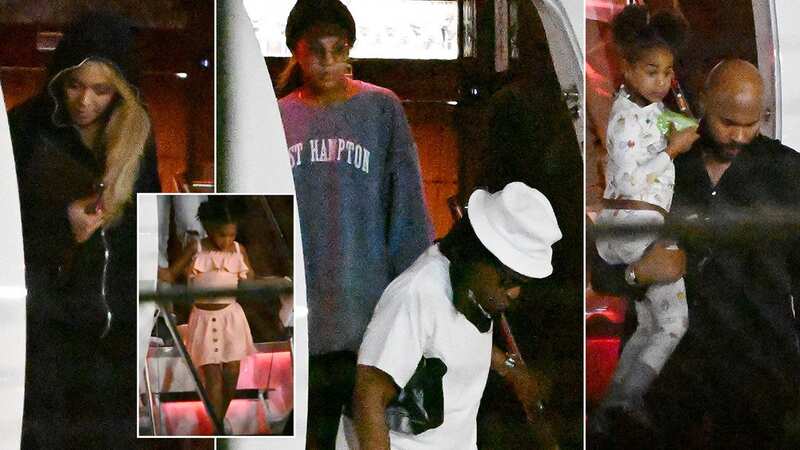 Beyonce and her family have arrived in Miami together (Image: MEGA)
