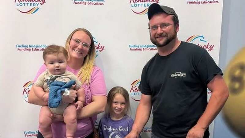 Ashley Smith took home just over half of her $224,000 pot after convincing her husband she had won (Image: Kentucky Lottery)
