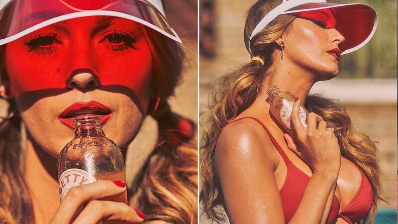 Blake Lively wows in red bikini as she teases husband Ryan Reynolds