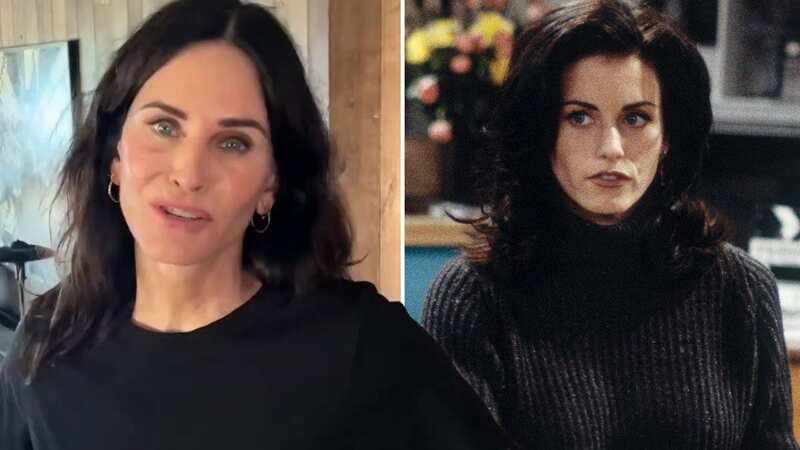 Courteney Cox shared the hilarious video on social media