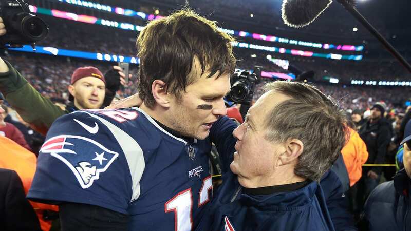 Bill Belichick sings the praises of former player and NFL legend Tom Brady (Image: Boston Globe via Getty Images)