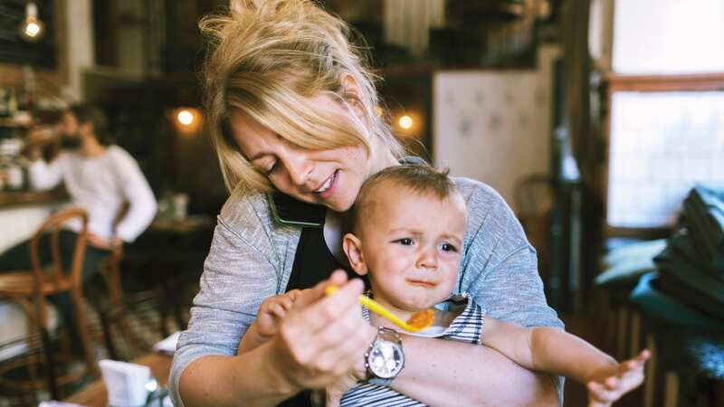 The mum defended her decision to feed her hungry child (stock photo) (Image: Getty Images/Maskot)