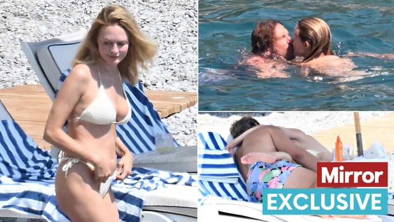 Heather kissed her partner in the sea (Image: Cobra Team / BACKGRID)