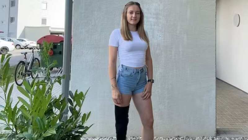 Katja Pschait lost her leg in 2020 (Image: Newsflash)