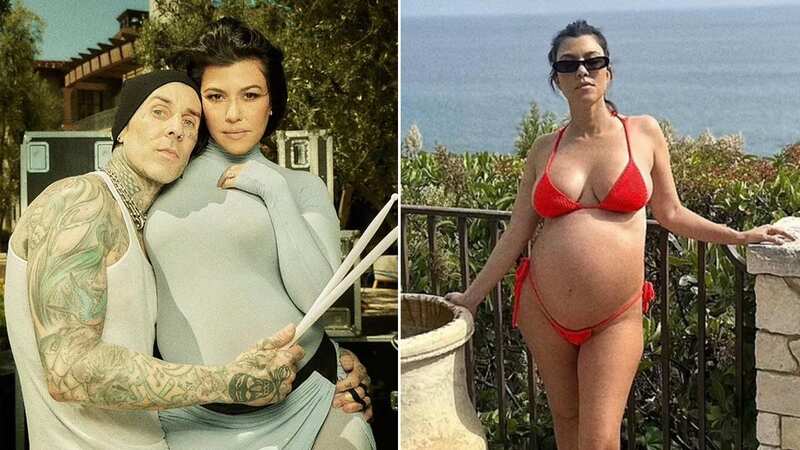 Kourtney Kardashian and Travis Barker are having a baby boy (Image: Instagram/KourtneyKardashian)