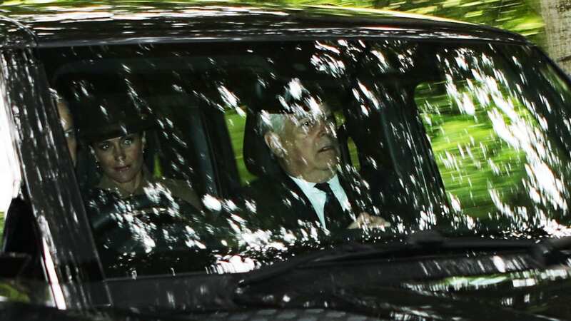 Prince William and Kate arrived with Andrew at Crathie church this morning