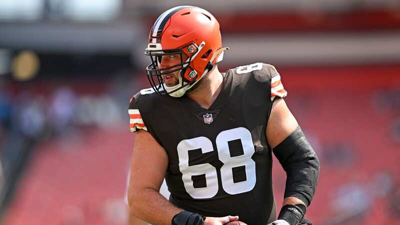 Michael Dunn #68 of the Cleveland Browns