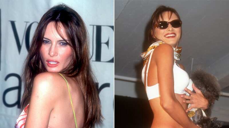Melania met her husband Trump in the 90s, after moving to Manhattan for her modeling career (Image: Baron/BEI/REX/Shutterstock)
