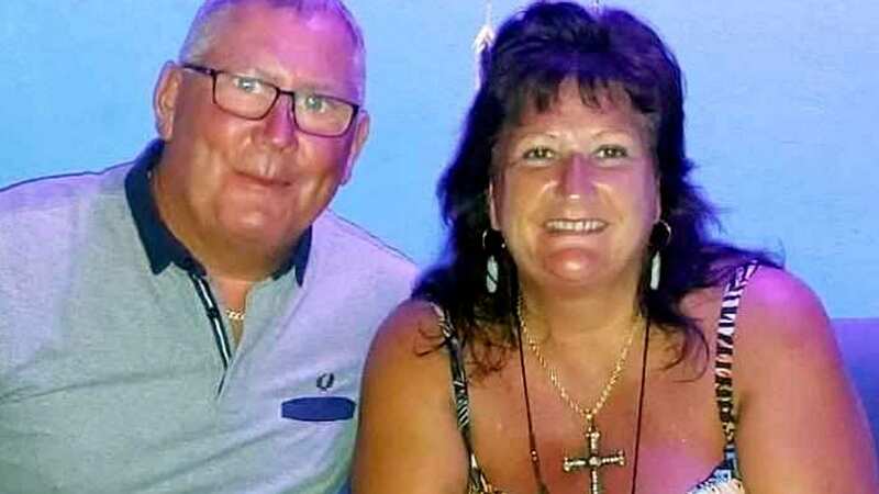 Dawn and Nigel Dandy spotted Elvis on their beach towel (Image: Dawn Dandy / SWNS)