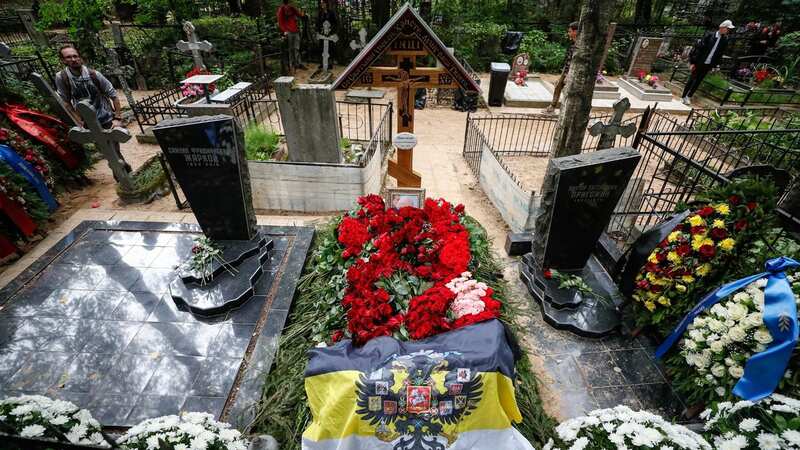 A funeral was held for Yevgeny Prigozhin on Tuesday (Image: STRINGER/EPA-EFE/REX/Shutterstock)