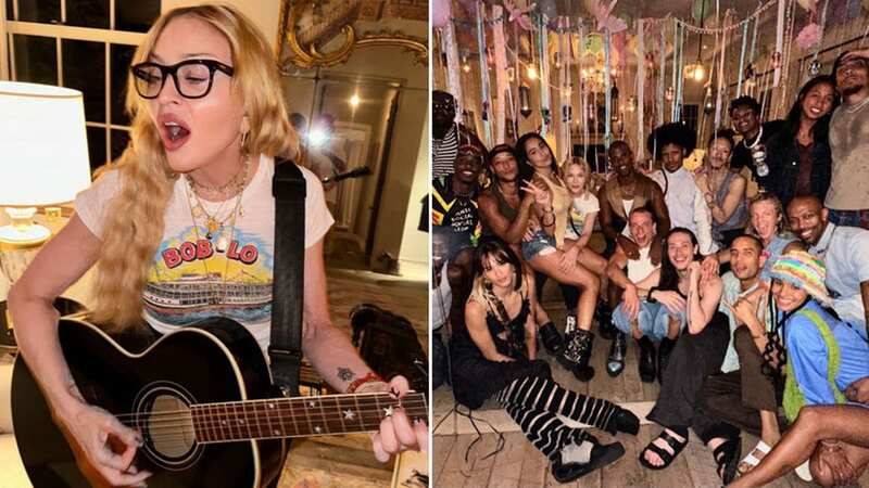 Madonna gives a solo performance to her loved ones during a fun-filled summer celebration