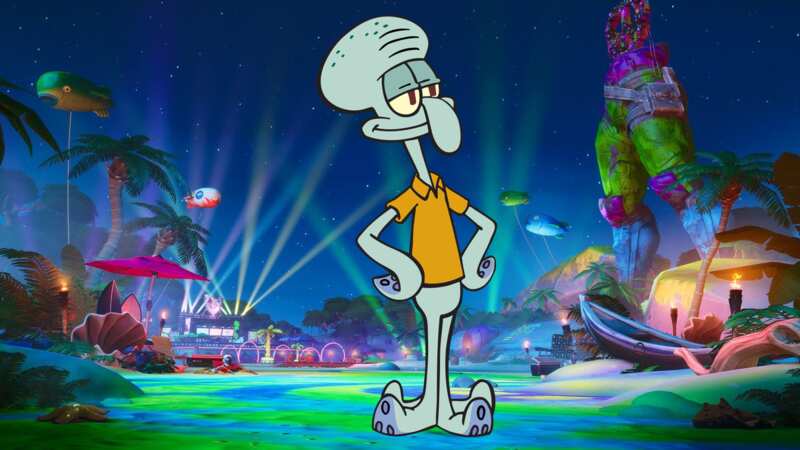 While a Squidward Fortnite skin had some users fooled, it was too good to be true (Image: Epic Games / Nickelodeon)