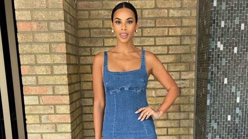 The This Morning presenter looked stunning in the high-street denim dress