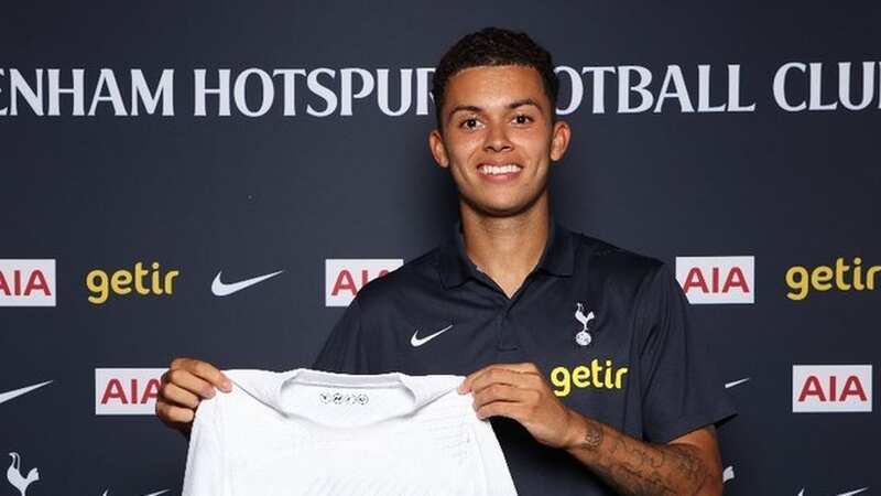 Brennan Johnson has joined Tottenham from Nottingham Forest (Image: @SpursOfficial/Twitter)