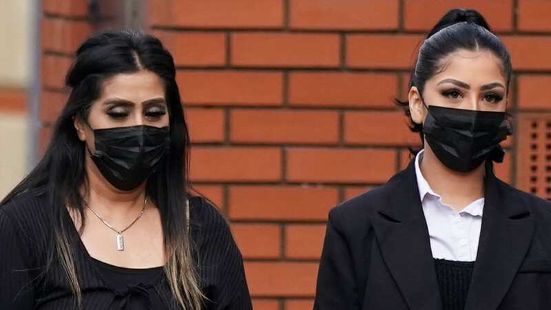 The murderous mum and daughter duo arriving at court (Image: PA)