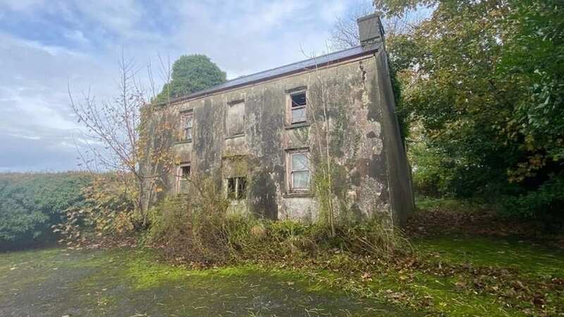 Inside spooky derelict house which comes with a chapel and its own graveyard