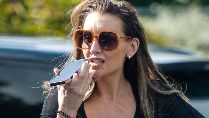 Catherine Tyldesley spotted in tense call on doomed 40th birthday after cakegate