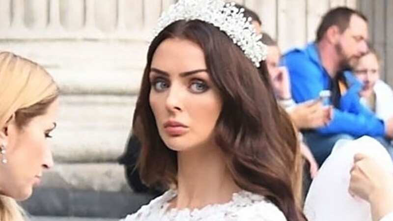 Kady was spotted in a wedding dress