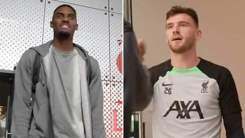 Andy Robertson fired a playful dig at his Liverpool teammates (Image: @LFC/Twitter)