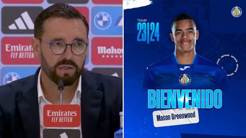 Mason Greenwood has been loaned to Spanish side Getafe (Image: Twitter/@GetafeCF)