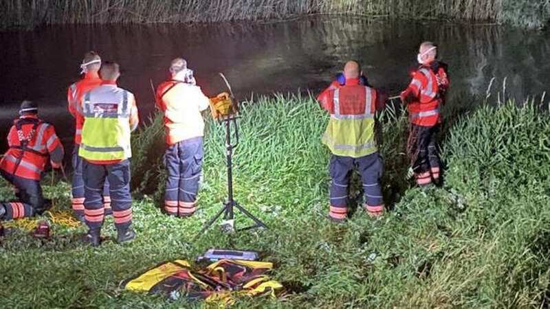 The British Divers Marine Life Rescue charity (BDMLR) raced to rescue the creature at around 7.30pm on Saturday (Image: BDMLR / SWNS)
