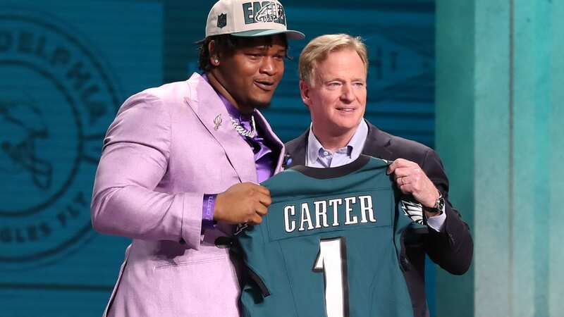 Jalen Carter has impressed with the Eagles - a team who came so close not to taking him
