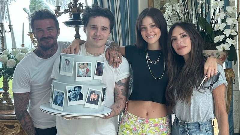 Brooklyn Beckham and wife Nicola Peltz finally turned up to see Inter Miami at the weekend (Image: Victoria Beckham/Instagram)