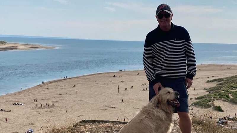 Nick Humby and dog Ollie (Image: WALES NEWS SERVICE)