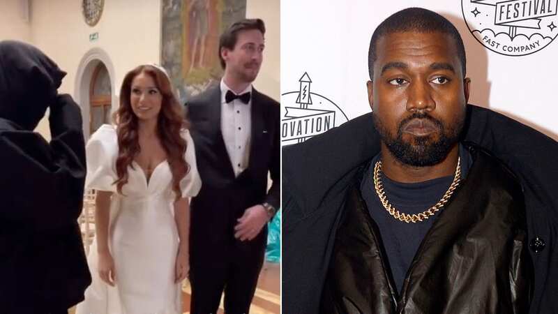 A man who appears to be Kanye West made a surprise appearance at an Italian wedding (Image: thedeansicker/TikTok)