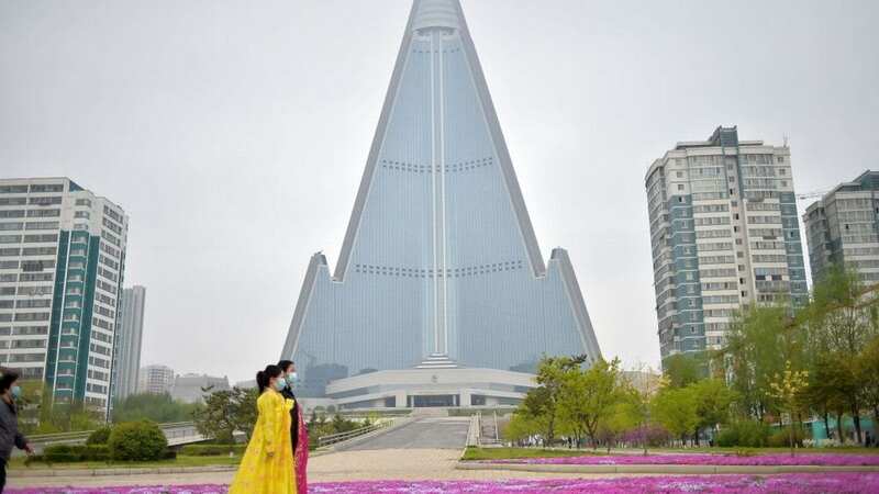 Ryugyong Hotel in Pyongyang, North Korea was supposed to open in 1989 - and is still empty (Image: AFP via Getty Images)