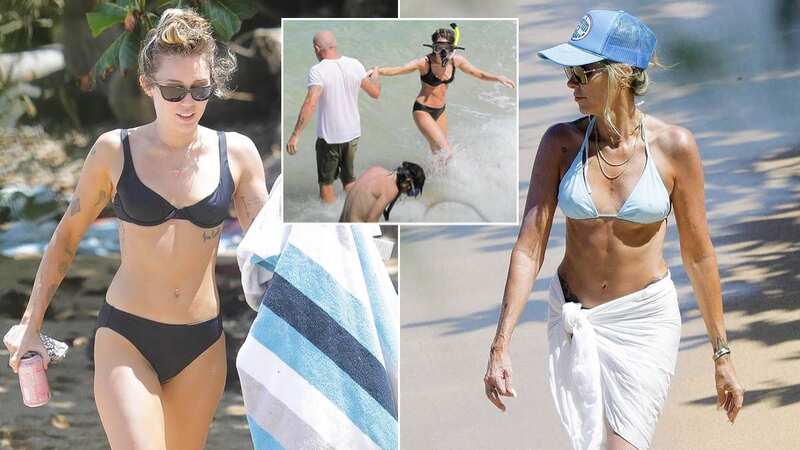 Miley Cyrus wows in tiny bikini on mum Tish Cyrus