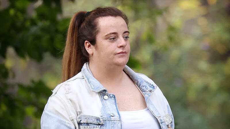Haylie Strickland leaving Manchester Crown Court (Image: Manchester Evening News)