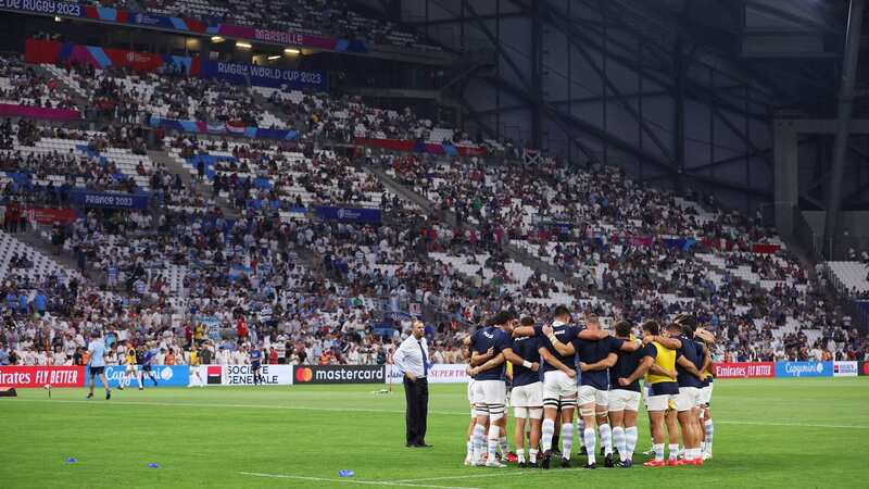 There were lots of empty seats as England