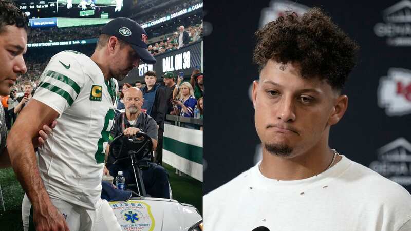 Patrick Mahomes wished Aaron Rodgers the best after he suffered an injury on his Jets debut (Image: ©Icon Sportswire All Rights Reserved)