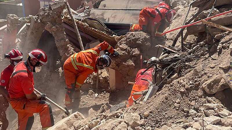 Desperate search for survivors goes on (Image: PA)