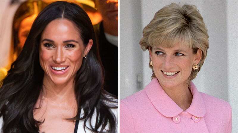 Meghan appeared to pay tribute to Diana with her outfit