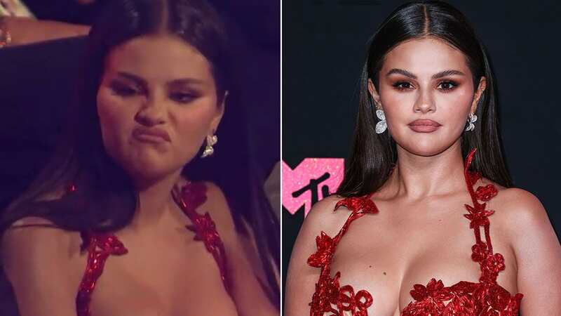 Selena looked less than impressed at the announcement