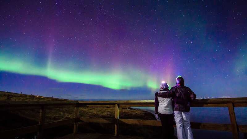 Iceland is the perfect place to take in the spectacular celestial light show (Image: Getty)