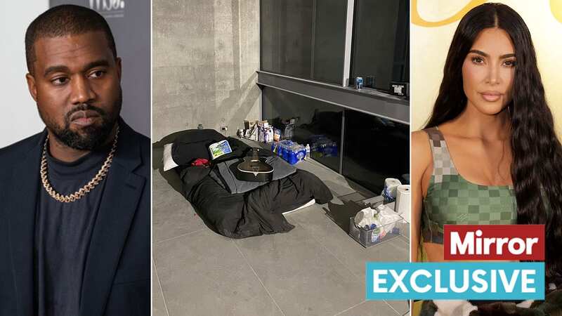 Kanye allegedly intended to hide from Kim Kardashian and her family