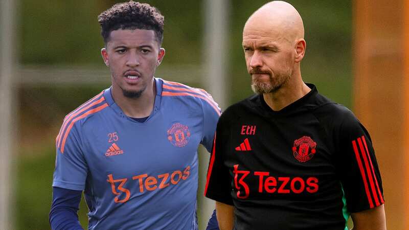 Erik ten Hag has removed Jadon Sancho from his first-team squad (Image: Manchester United via Getty Images)