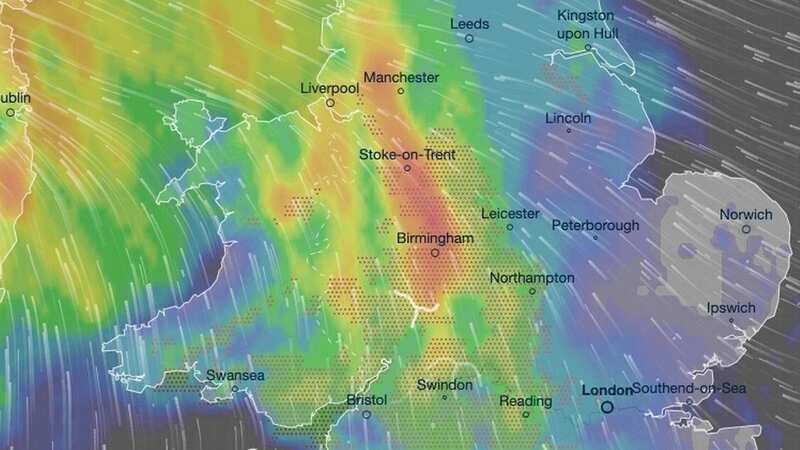 Brits are set for a wet, windy and stormy weekend with conditions reaching their worst on Sunday (Image: PA)