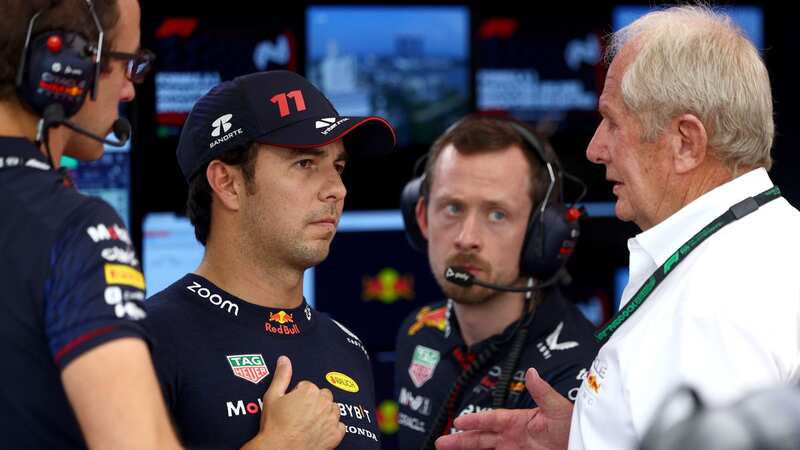 Helmut Marko has been told off by the FIA for his comments about Sergio Perez (Image: Getty Images)