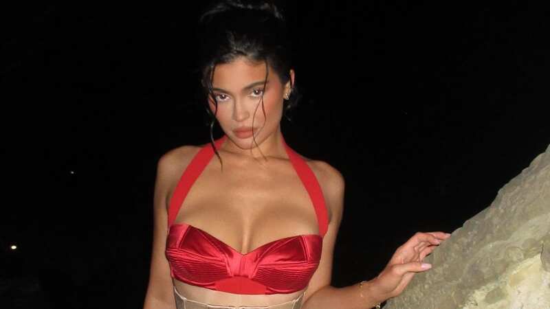 Kylie donned all black as she walked solo in California