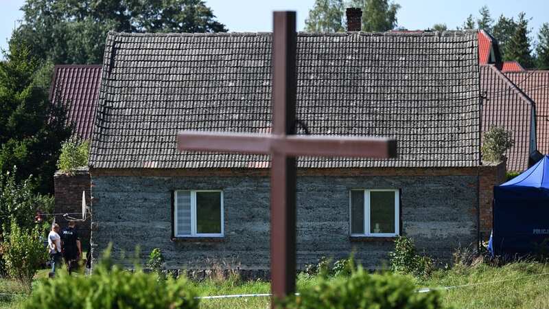 Corpses of newborns found in the basement of a house in Czerniki, Poland (Image: Adam Warzawa/EPA-EFE/REX/Shutterstock)