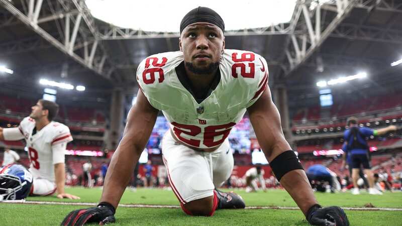 Saquon Barkley sustained a suspected ankle injury on Sunday night