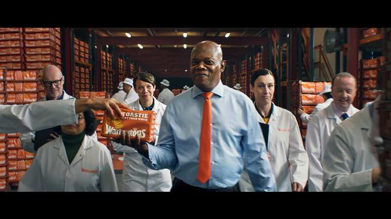 Samuel L Jackson in the ad (Image: Warburtons PR Handout)